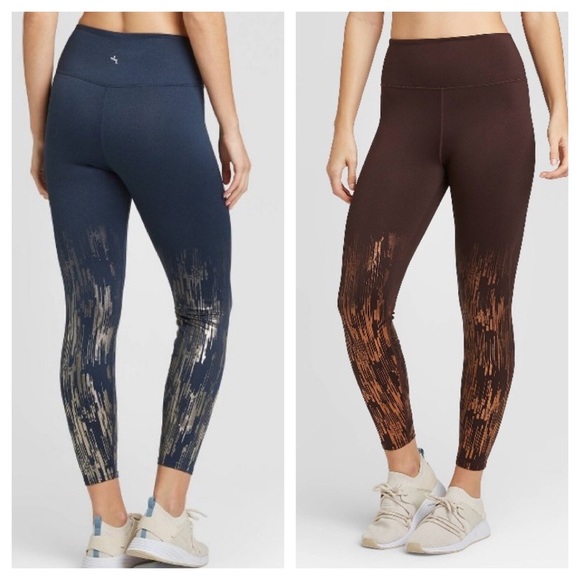 JoyLab Pants & Jumpsuits Joy Lab High Rise Metallic Print 78 Leggings Nwt Poshmark